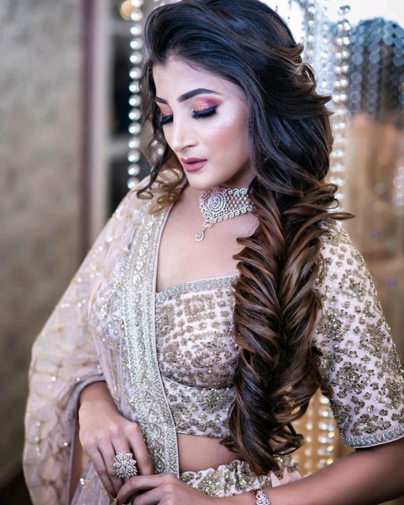 13 Beautiful Hairstyles That Are Perfect For Your Engagement  ShaadiSaga   Messy braided hairstyles Long hair wedding styles Engagement hairstyles